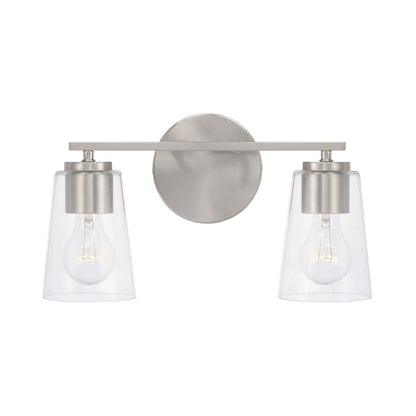 Finley 2-Light Vanity, Vanity, Brushed Nickel