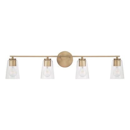 Finley 4-Light Vanity, Vanity, Aged Brass