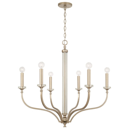 Lilibet Chandelier, Chandelier, Brushed Champagne