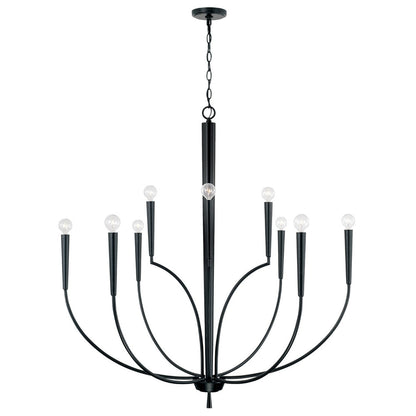 Audrey Chandelier, Chandelier, Matte Black
