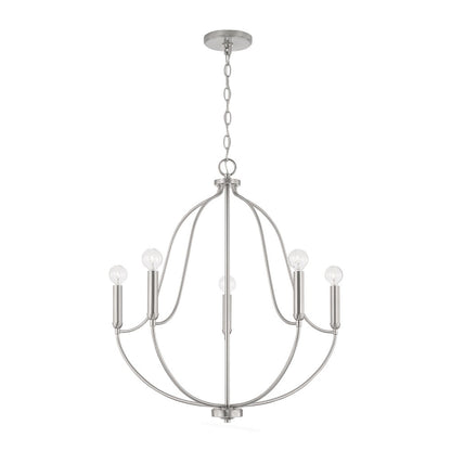 Susie Chandelier, Chandelier, Burnished Nickel