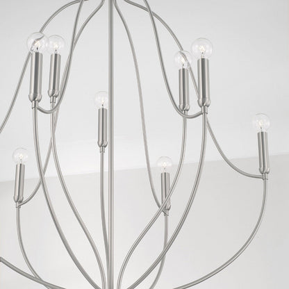 Susie Chandelier, Chandelier, Brushed Nickel