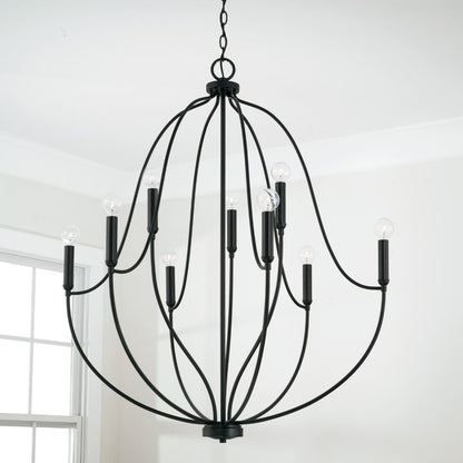 Susie Chandelier, Chandelier, Matte Black