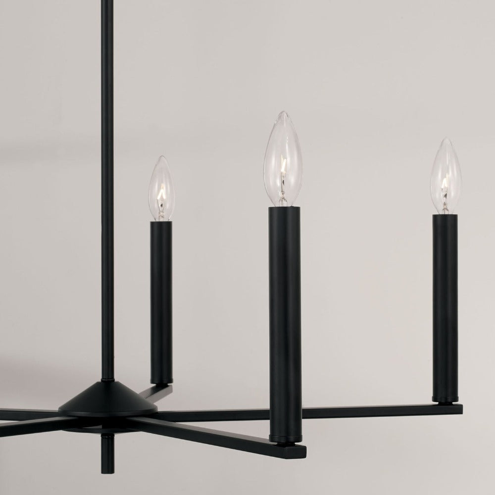 Finley Chandelier, Chandelier, Matte Black