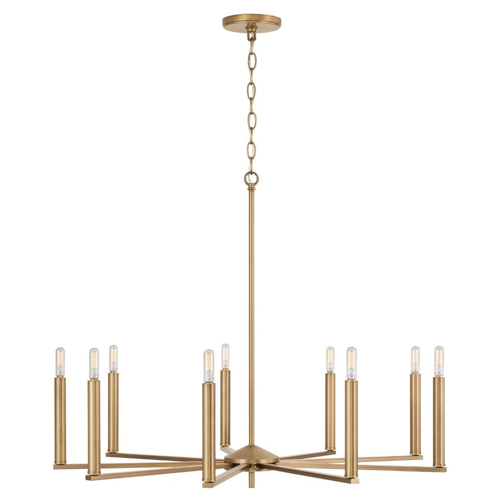 Finley Chandelier, Chandelier, Aged Brass
