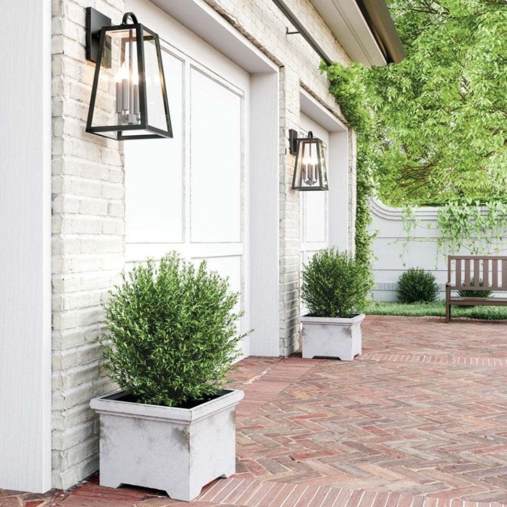 Andrew 1-light Outdoor Wall Lantern, Sconce, Black