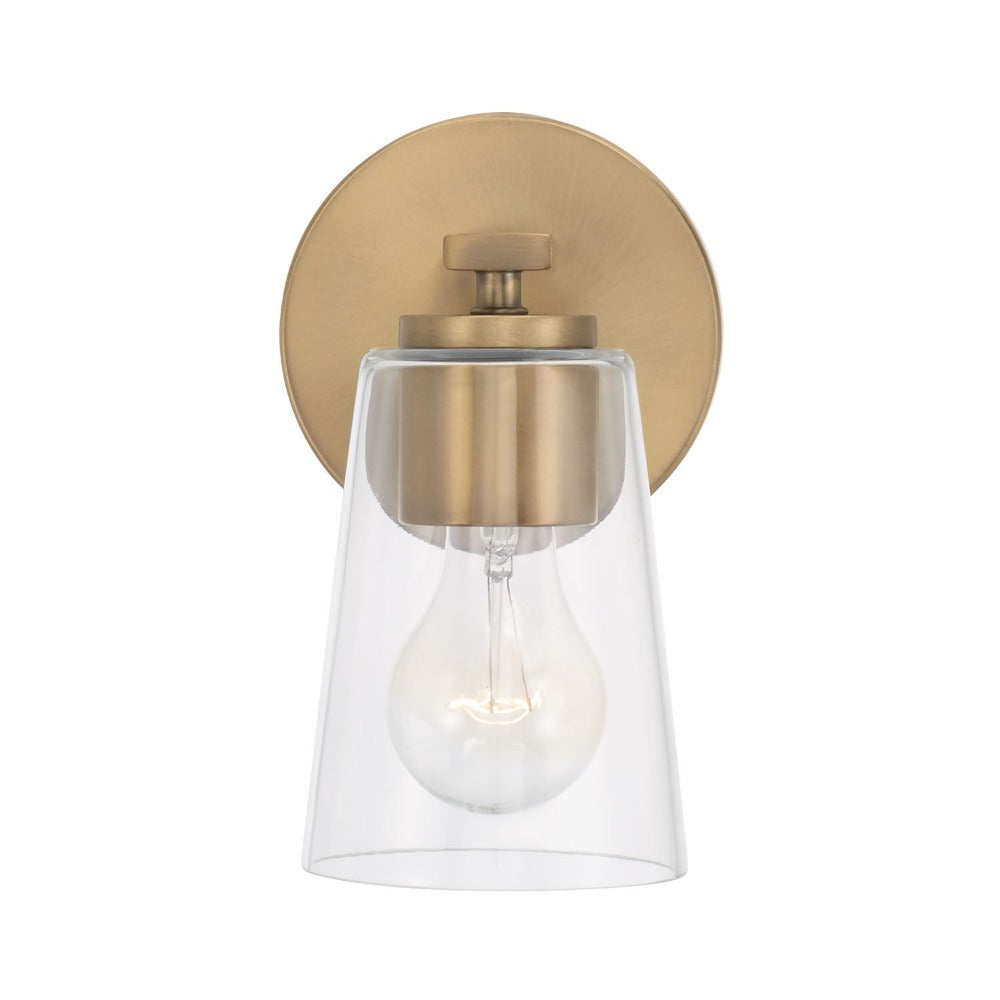 Finley 1-Light Vanity, Vanity, Aged Brass