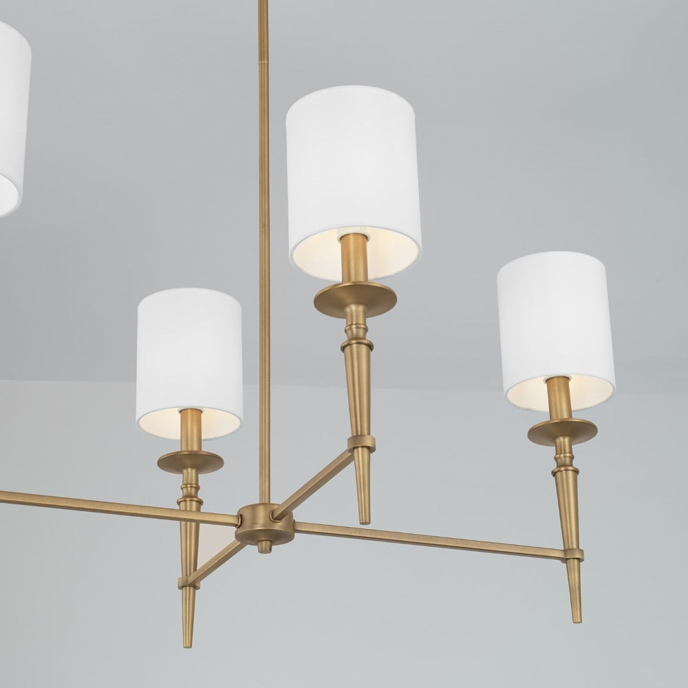 Erina Chandelier, Chandelier, Aged Brass