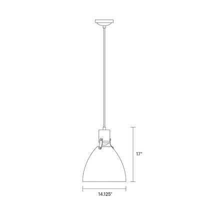 Banfield Pendant, Pendant, Scale Drawing