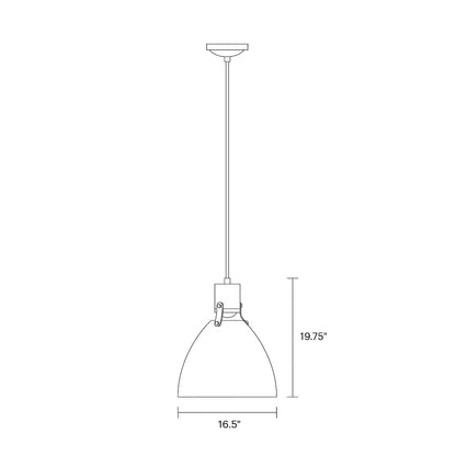 Banfield Pendant, Pendant, Scale Drawing