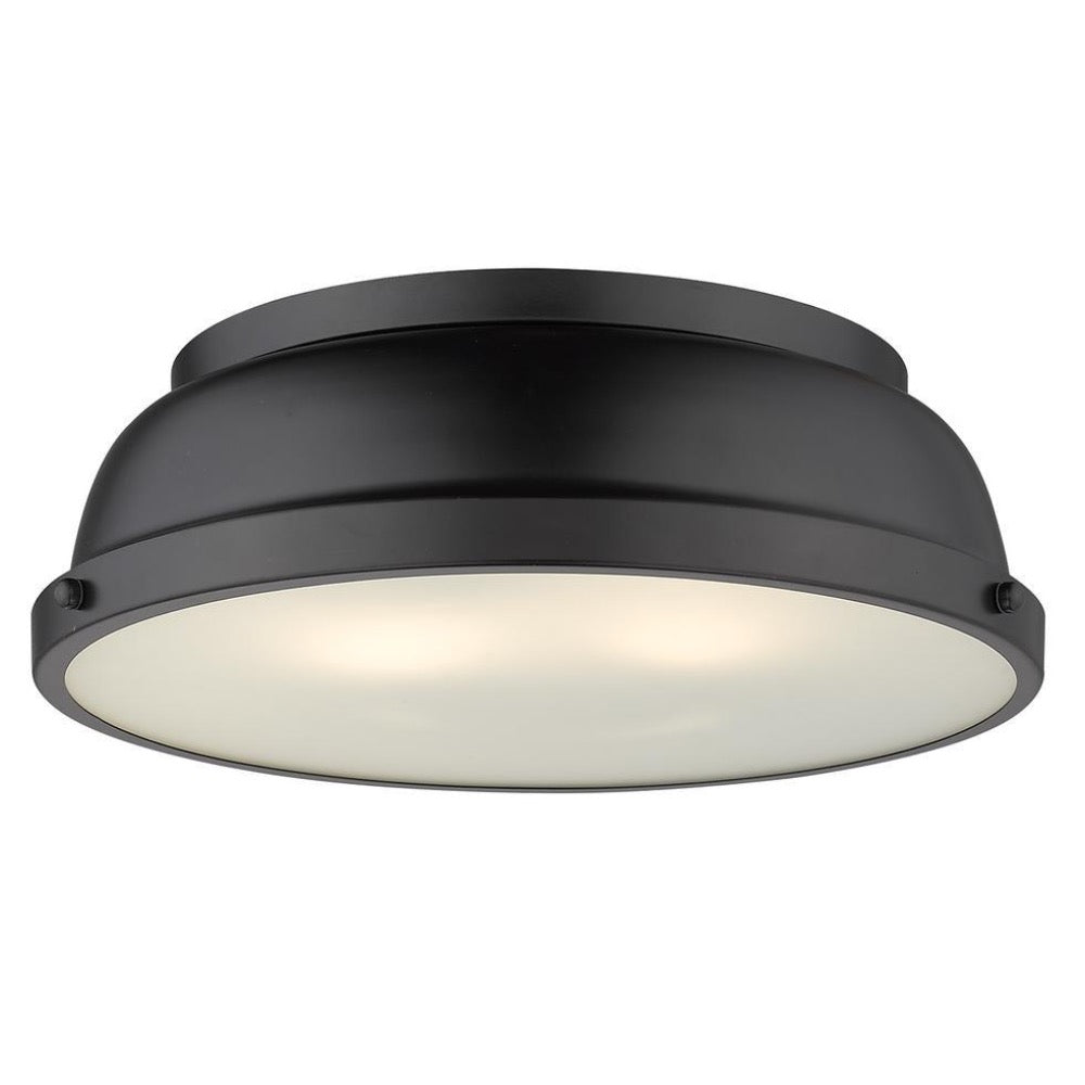 Duncan Flush Mount, Flush Mount, Matte Black