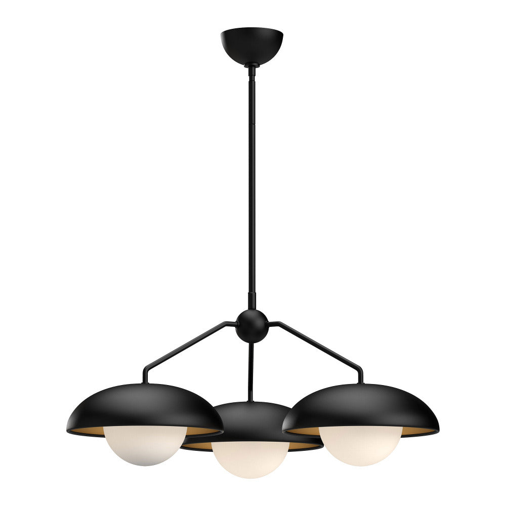 Kami Chandelier, Chandelier, Matte Black