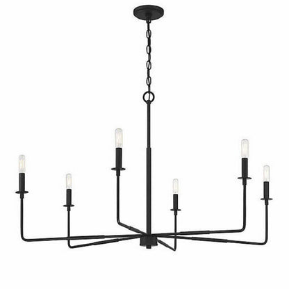 Harrison Chandelier, Chandelier, Matte Black